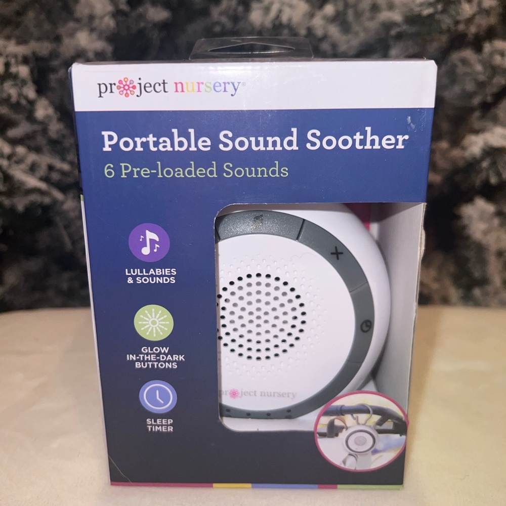Project Nursery Portable Baby Sound‎ Machine | Travel Sound Soother | New